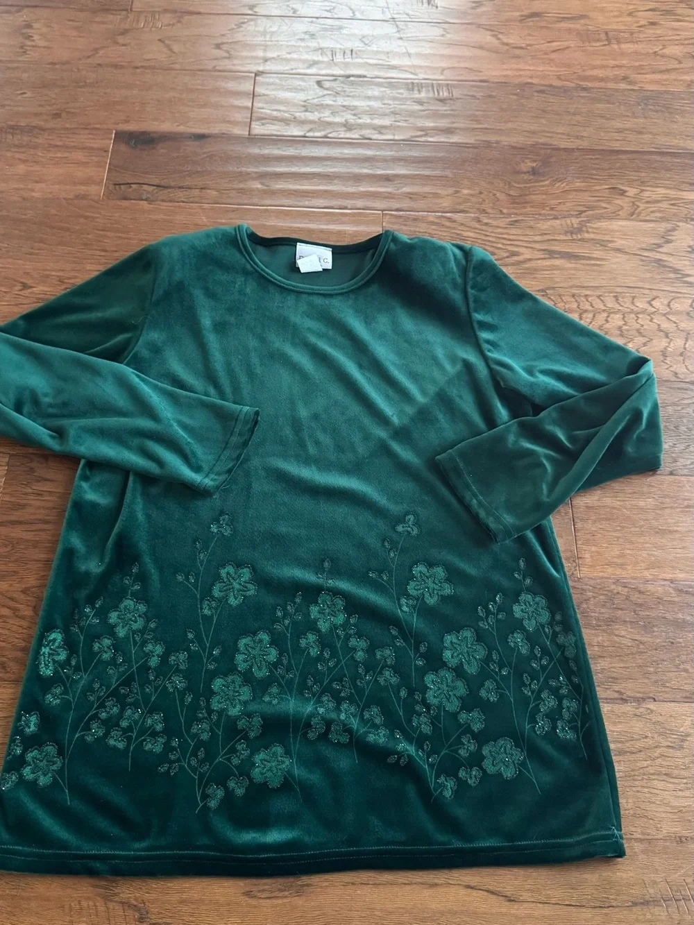 Daniel C Green Velvet Floral Lounge Set